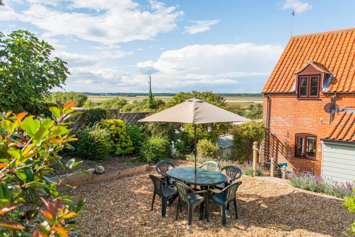 Wells Holiday Property, Laylands Yard rear garden. 