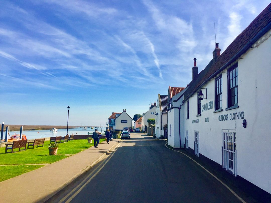 Holkham Road running past The Quay. 