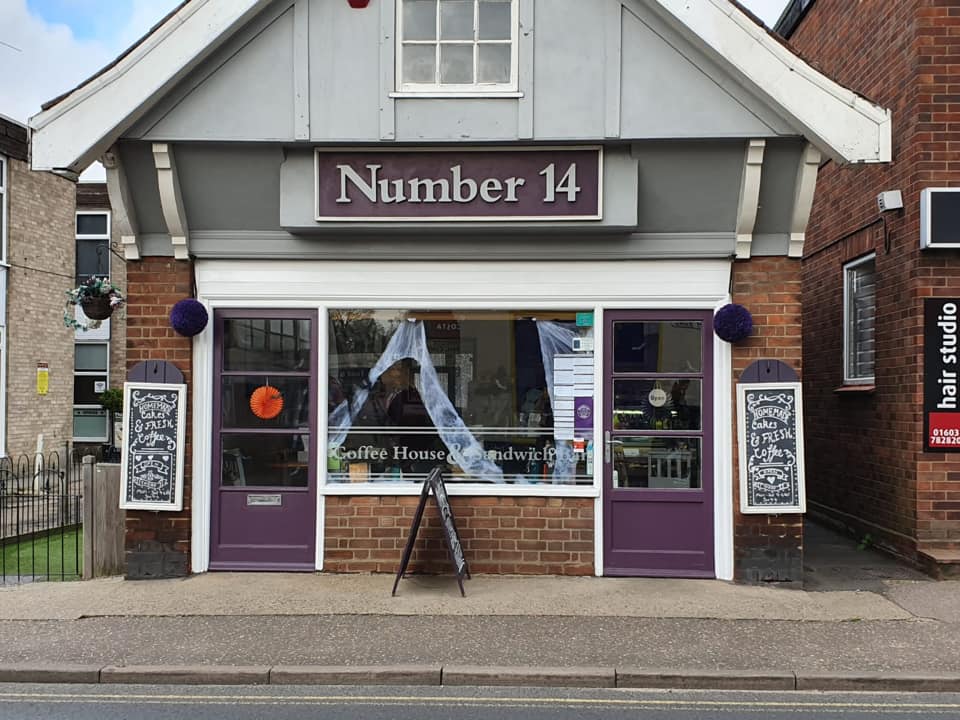 Number 14 Breakfast cafe in Wroxham.