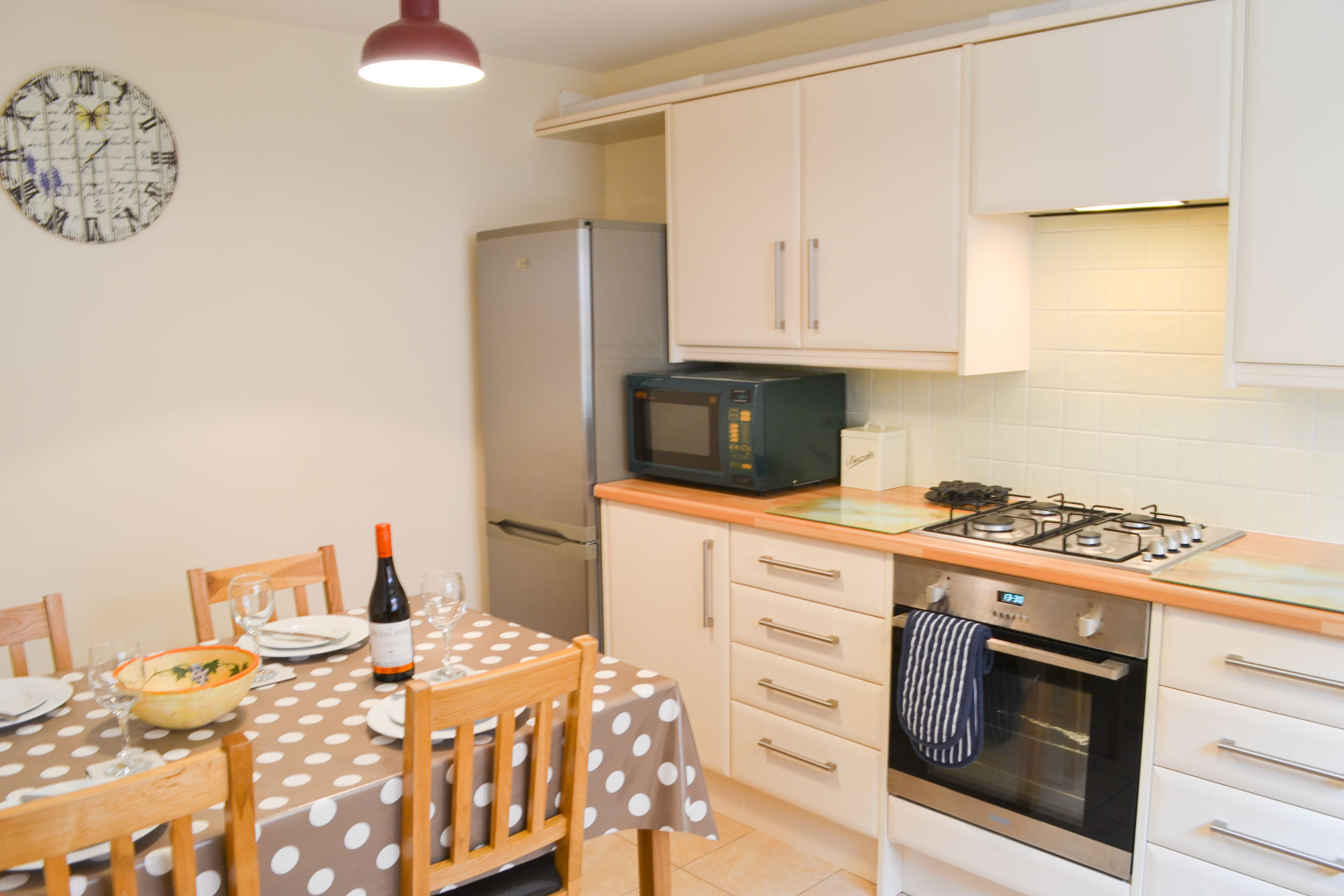 Family kitchen and dining table.