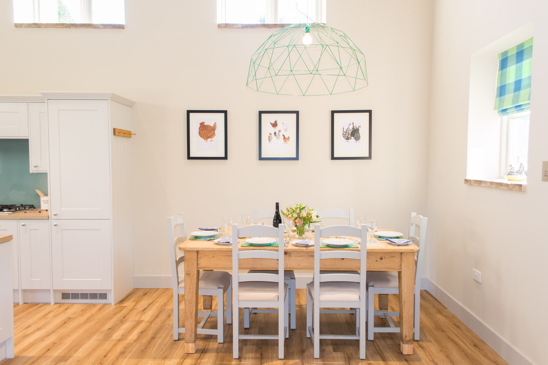 Dining table with enough seats for all guests.